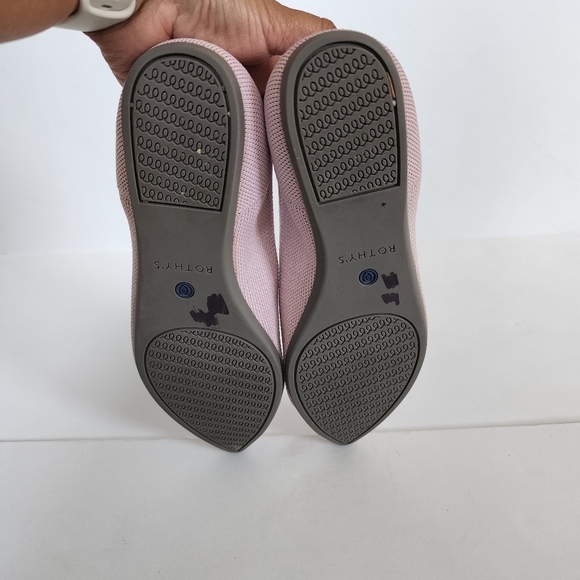 Rothys petal pink pointy tie flats size 7.5 - Picture 7 of 8